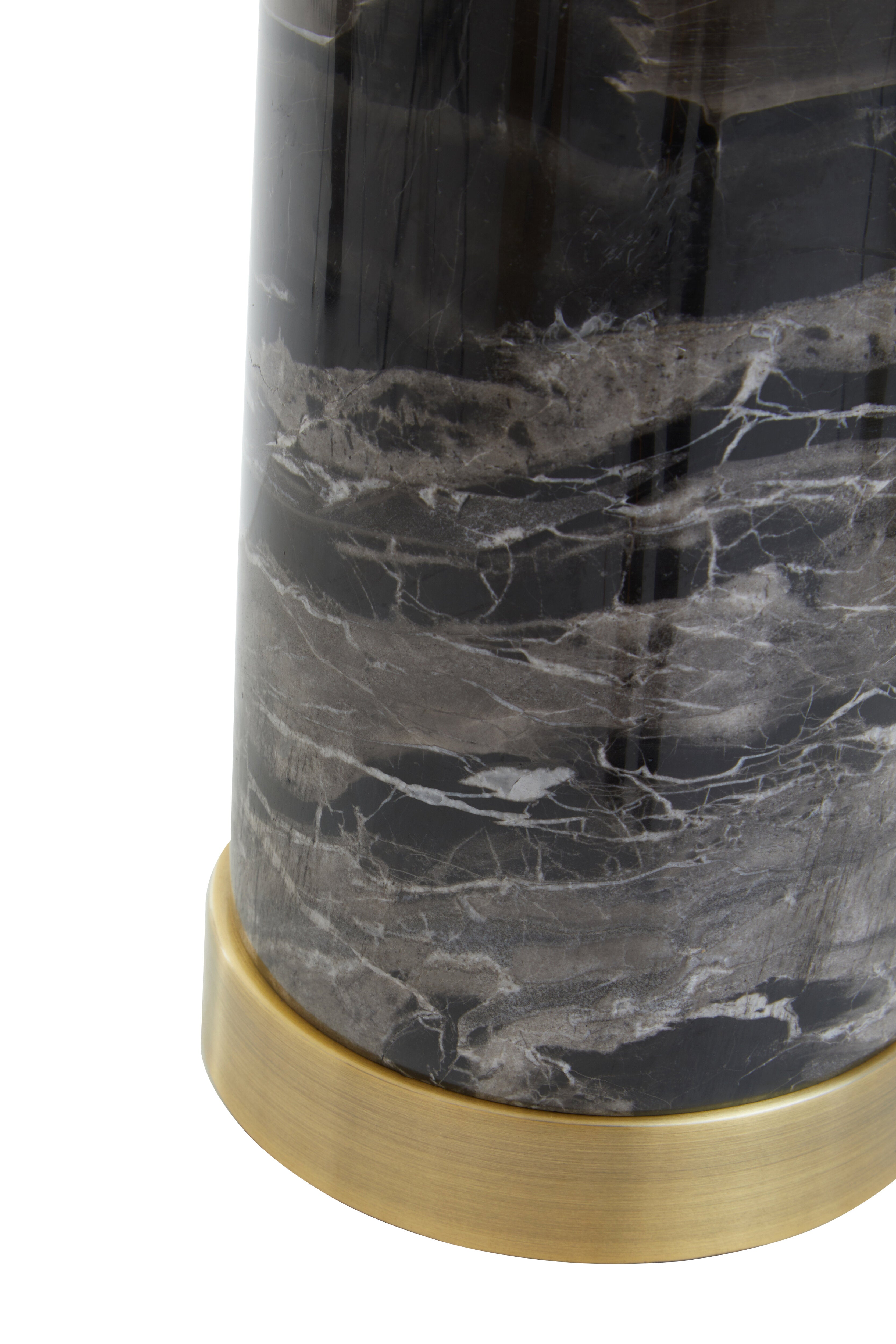 Tabor Black Marble Table Lamp